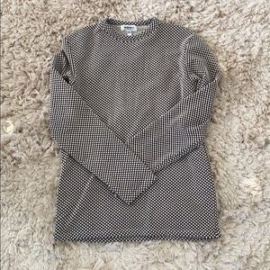 Whole texturized long sleeve sweater/shirt